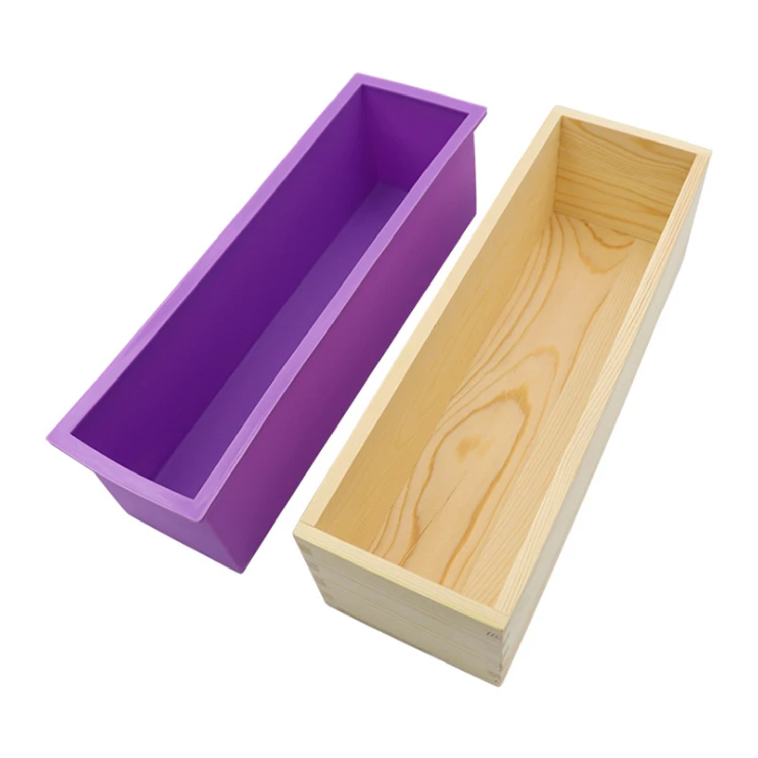 Soap Making Supplies Wholesale - 1200ML Silicone Soap Mold Rectangular Wooden