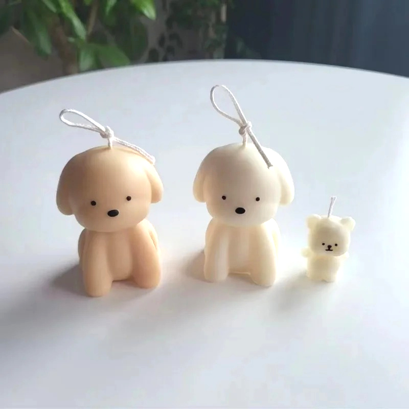 Soap Making Kit For Beginners - 3D Puppy Scented Candle Silicone Mold