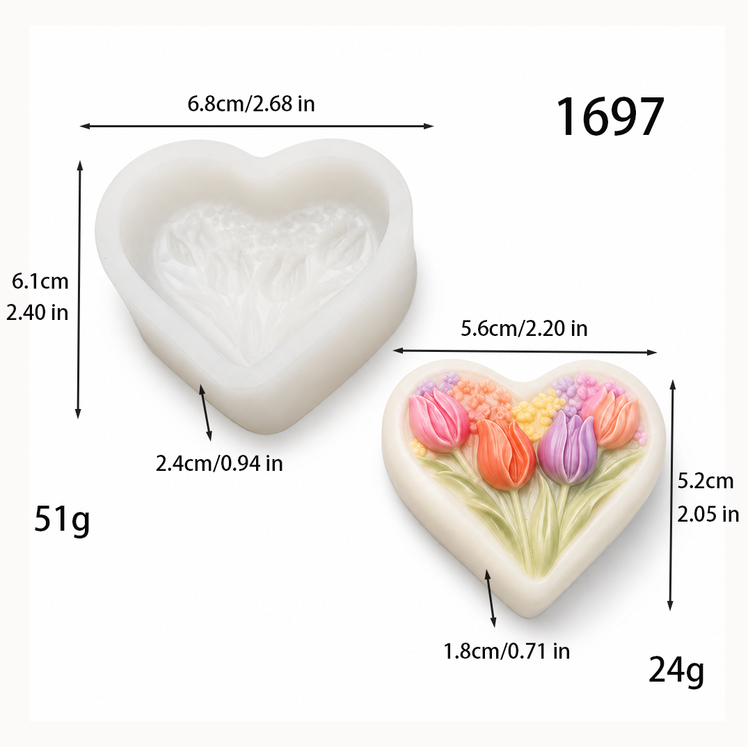 Wholesale Love Tulip  Silicone - Soap Making Supplies Wholesale reseña y precio