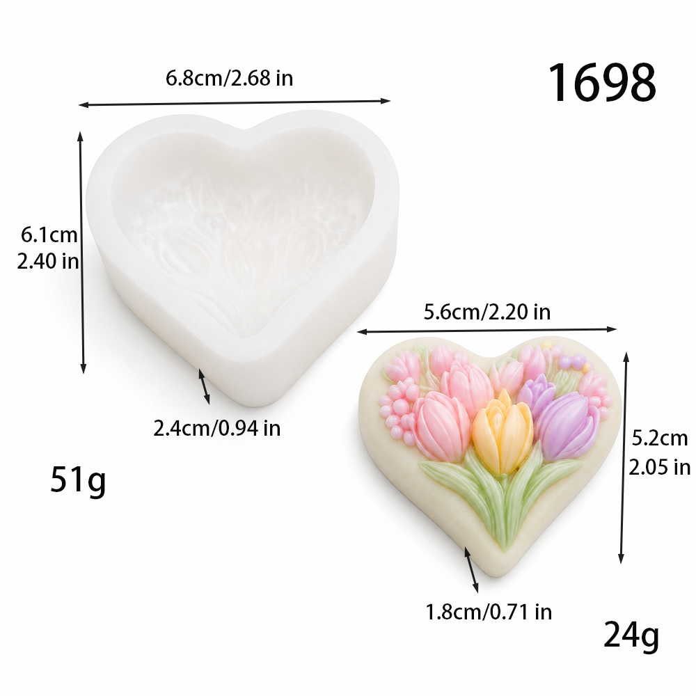 Wholesale Love Tulip  Silicone - Soap Making Supplies Wholesale reseña y precio