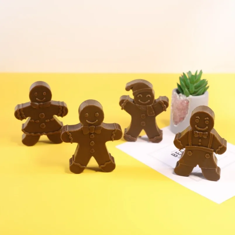 3D Smile Gingerbread Man Silic - Soap Making Business reseña y precio