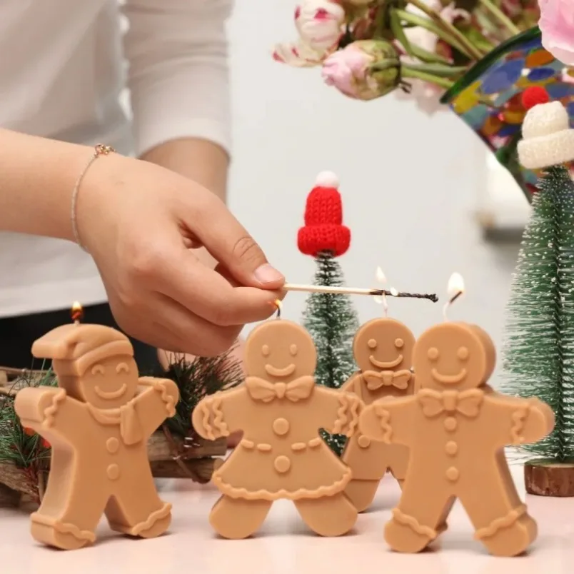 3D Smile Gingerbread Man Silic - Soap Making Business reseña y precio