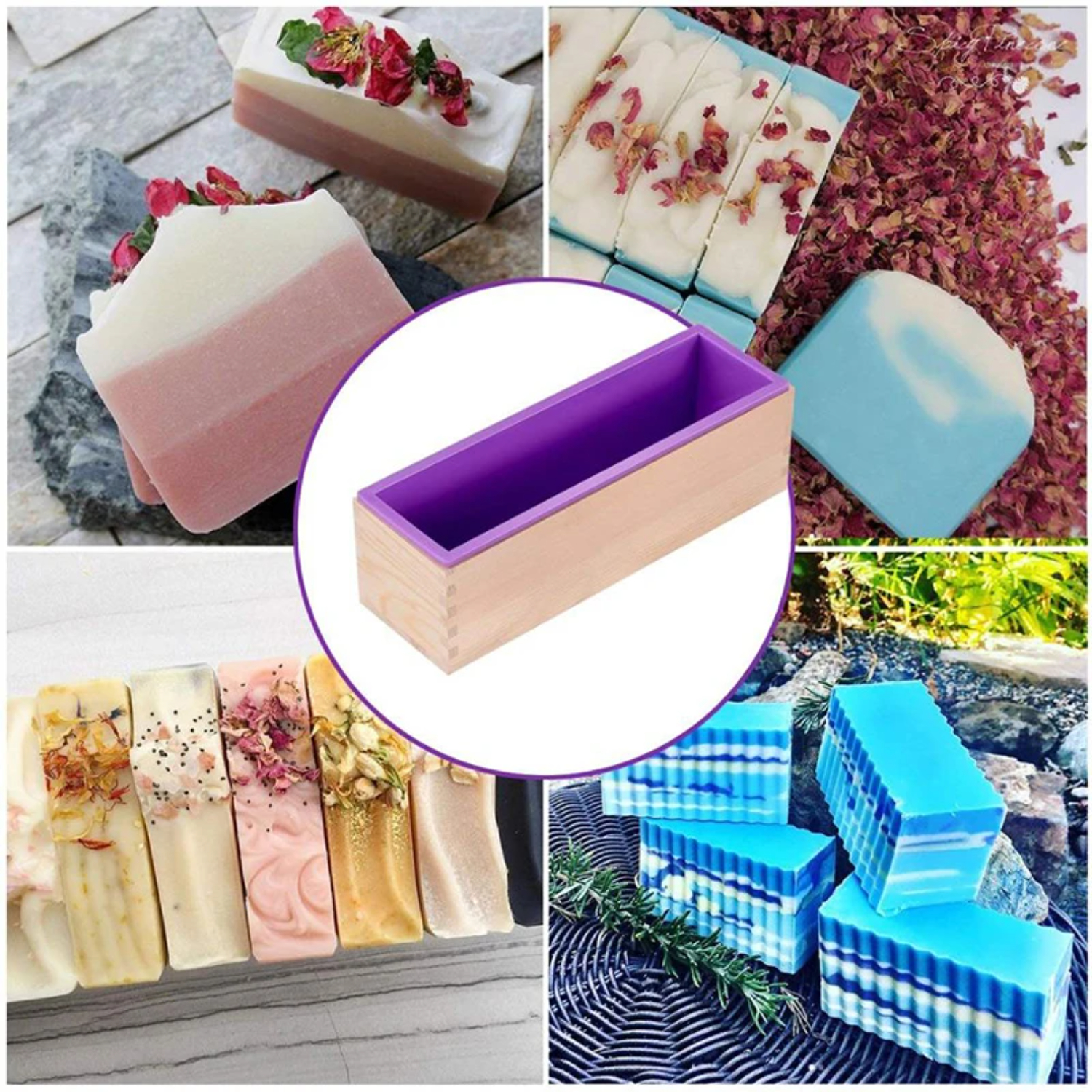 1200ML Silicone Soap Mold Rect - Soap Making Supplies Wholesale reseña y precio
