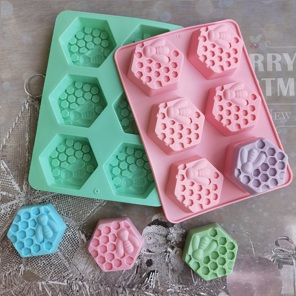 Silicone Hexagonal Bee Soap Mo - Soap Making Activity reseña y precio