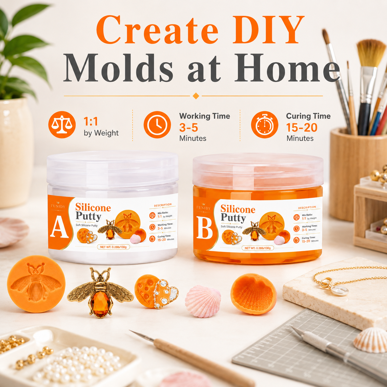 SILICONE PUTTY Making Kit, Fas - Soap Making Kit For Beginners reseña y precio