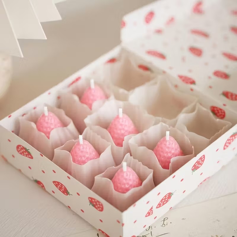 Strawberry Silicone Candle Mol - Soap Making Activity reseña y precio