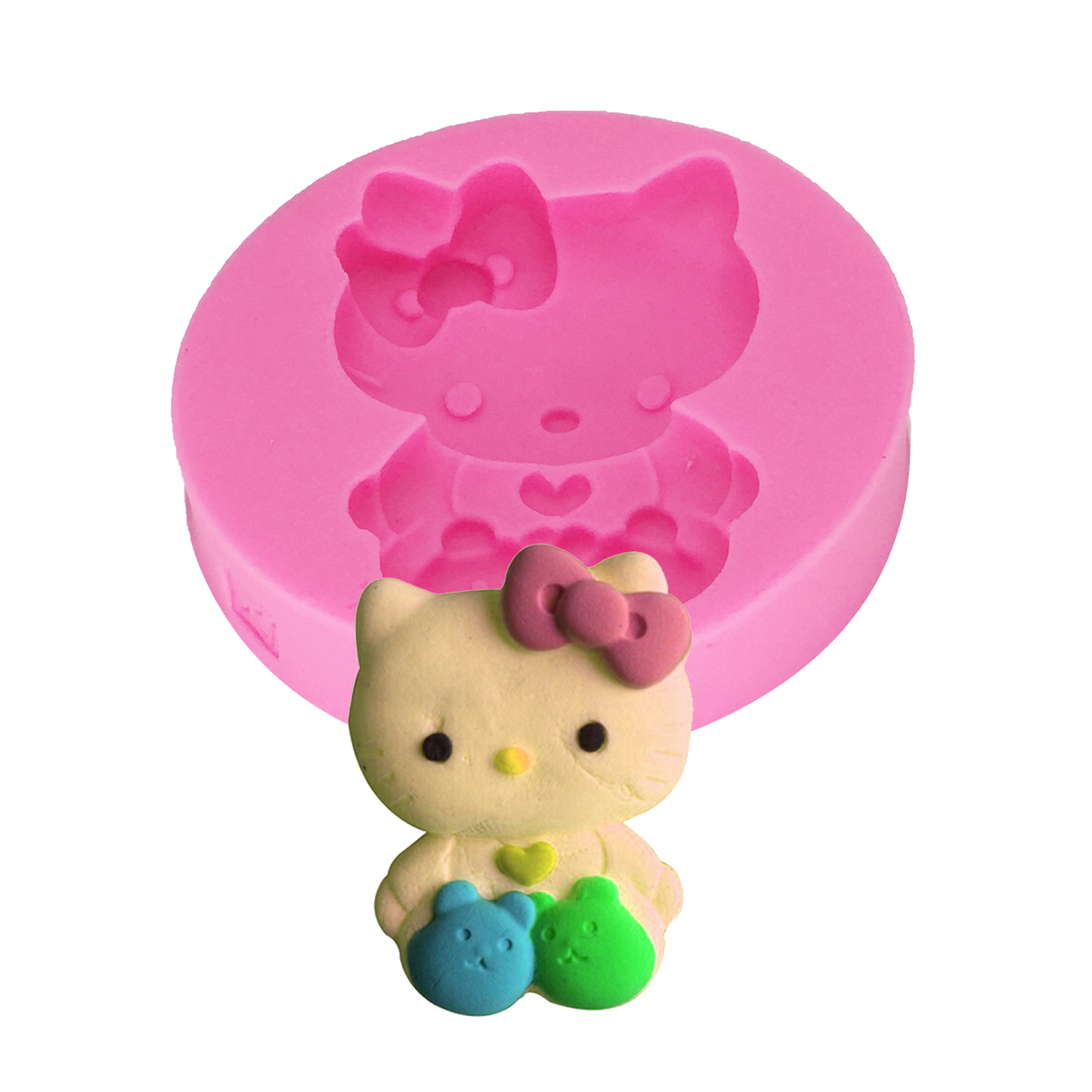 3D Kitten Candle Silicone Mold - Soap Making Business reseña y precio