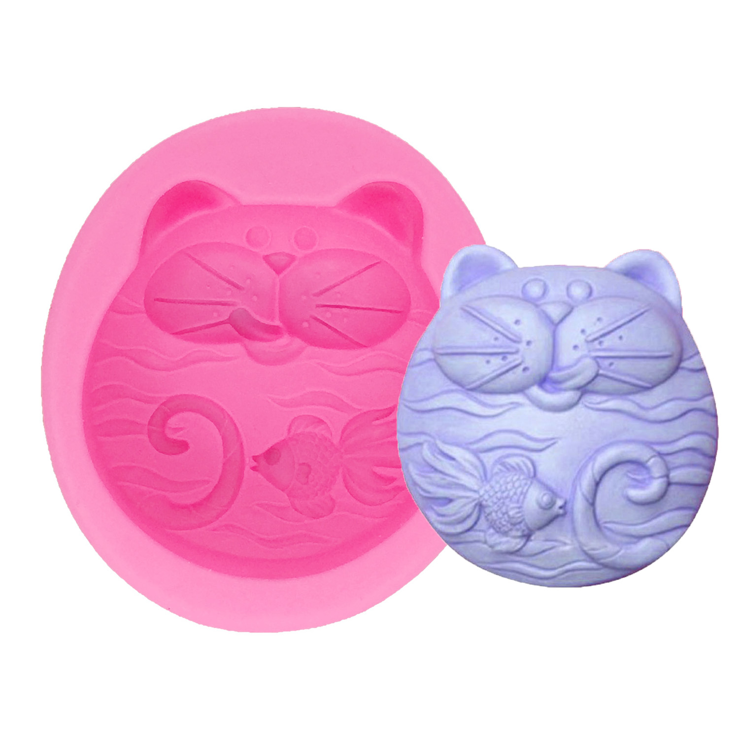 3D Kitten Candle Silicone Mold - Soap Making Business reseña y precio