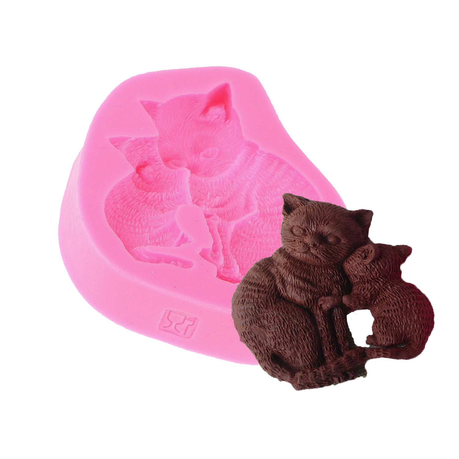 3D Kitten Candle Silicone Mold - Soap Making Business reseña y precio