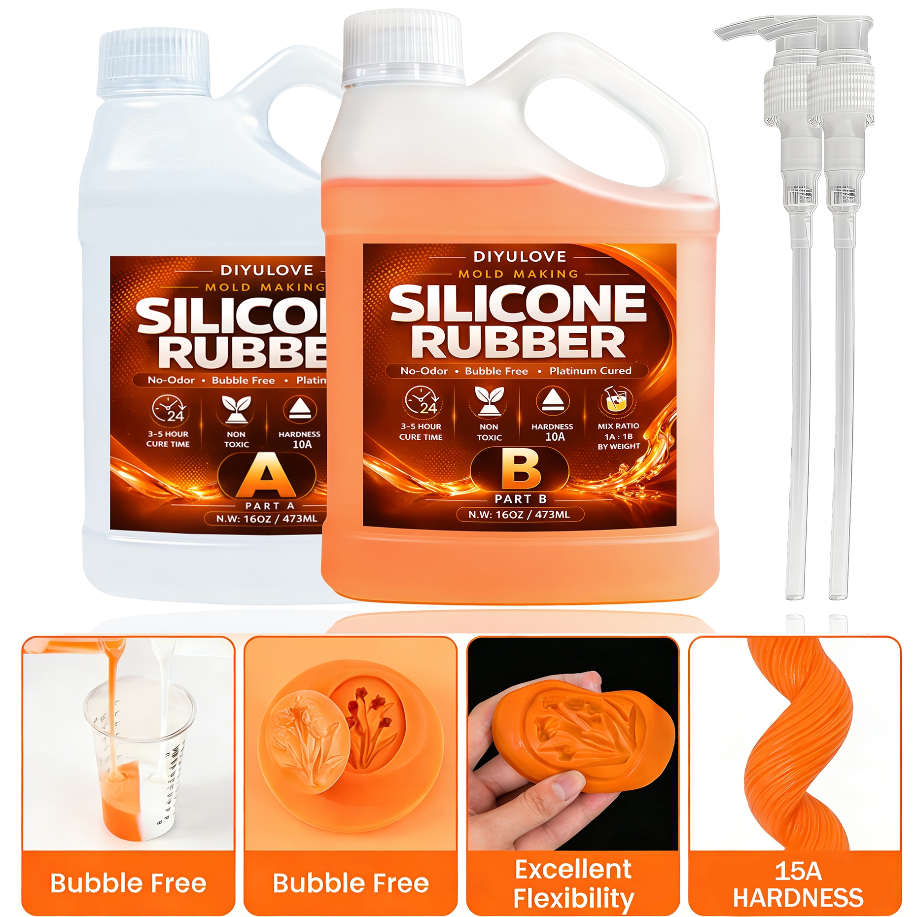 Liquid Silicone Rubber Kit,Hig - Soap Making Activity reseña y precio
