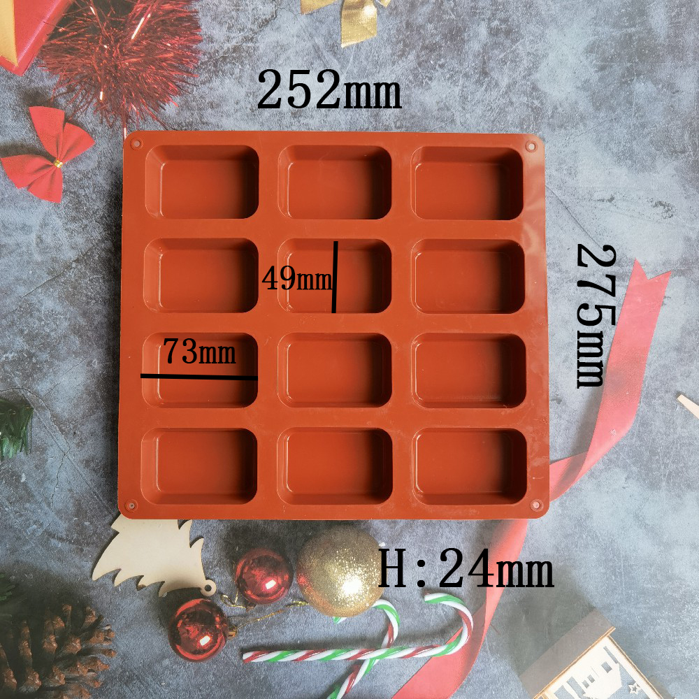 12 Cavity Square Silicone Soap - Soap Making Business reseña y precio
