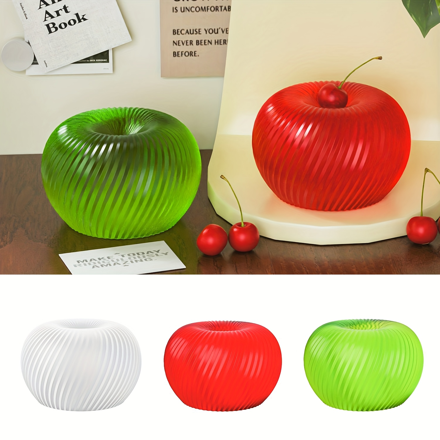 A trendy red apple silicone mo - Soap Making Activity reseña y precio