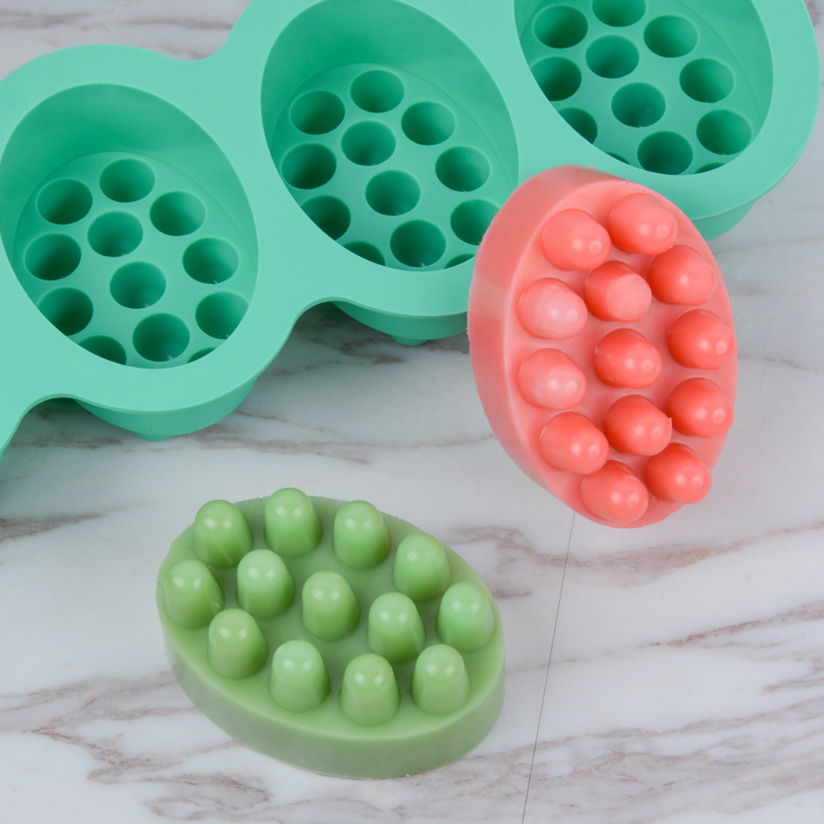 4 Hole Oval Massage Soap Silic - Soap Making Activity reseña y precio