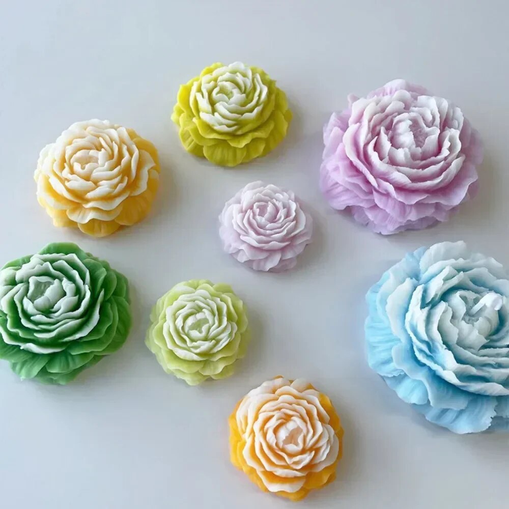 3D Peony Candle Silicone Mold  - Soap Making Business reseña y precio