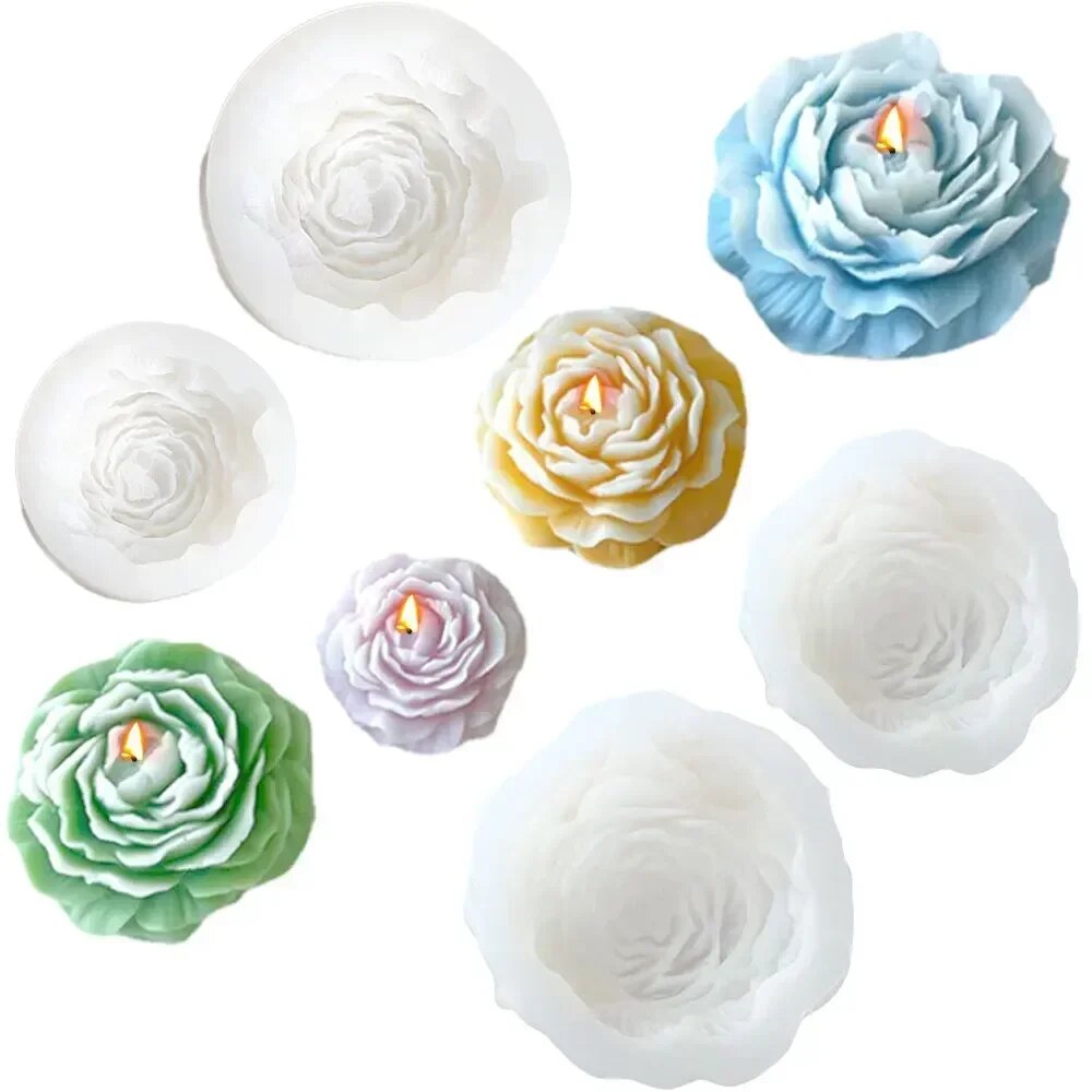 3D Peony Candle Silicone Mold  - Soap Making Business reseña y precio