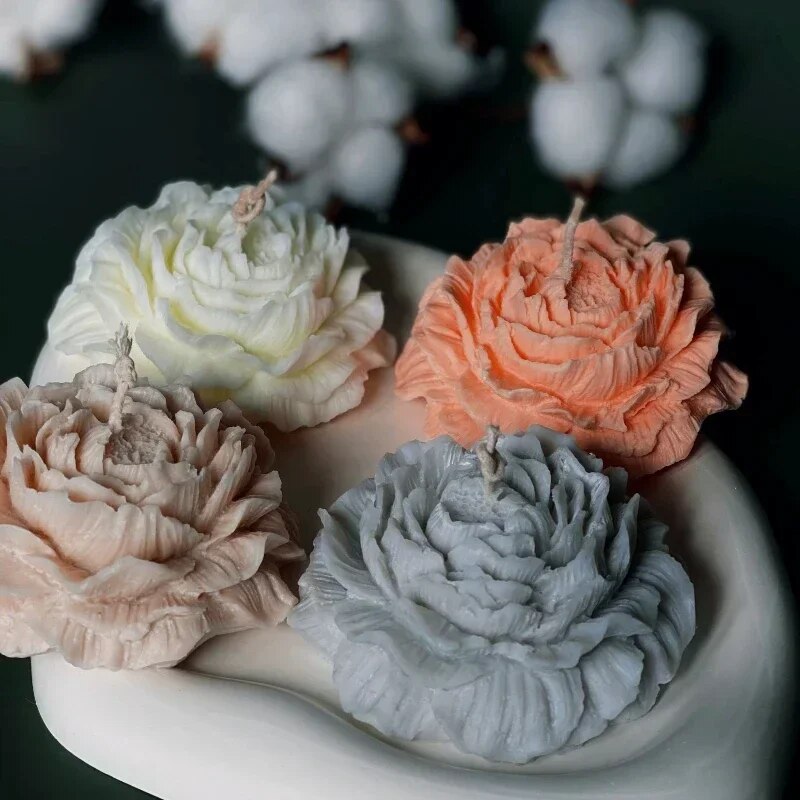 3D Peony Candle Silicone Mold  - Soap Making Business reseña y precio