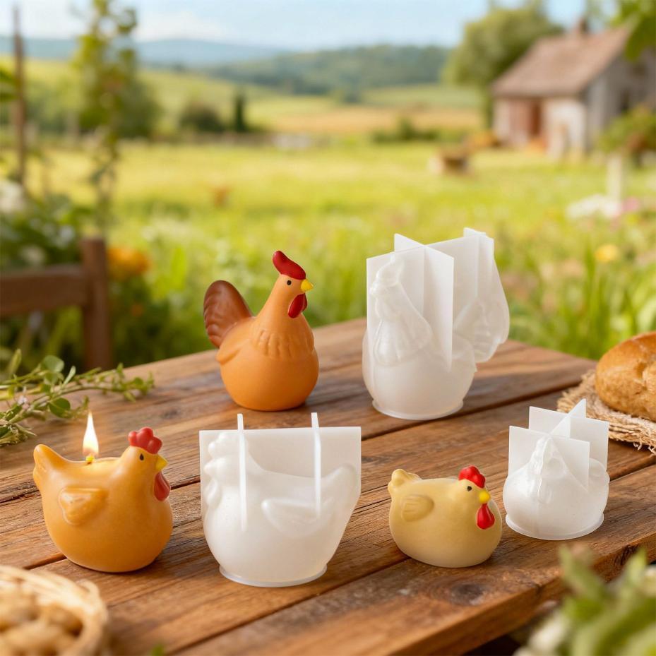 3D Chicken Candle Silicone Mol - Soap Making Business reseña y precio