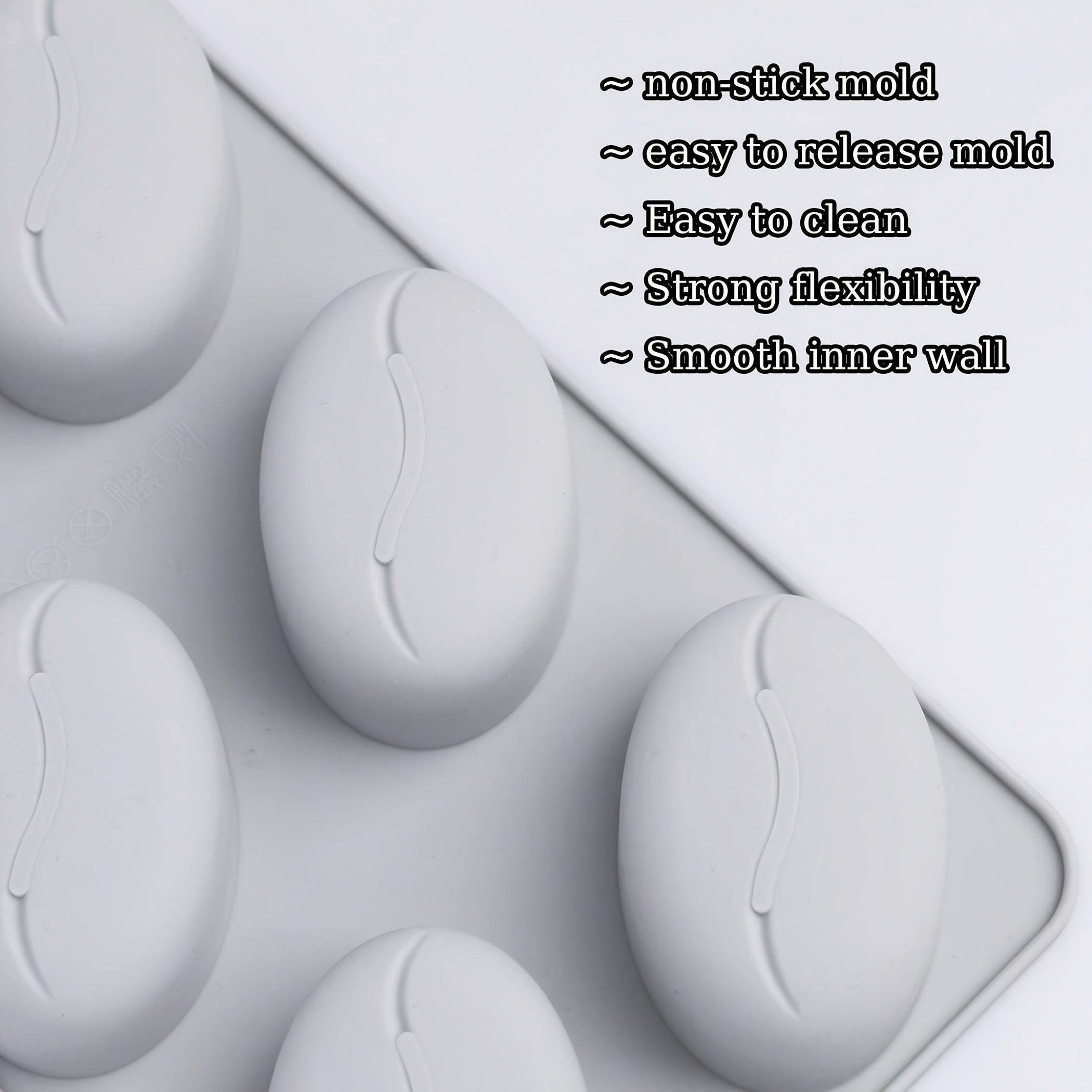 Silicone Mold for Coffee Beans - Soap Making Activity reseña y precio